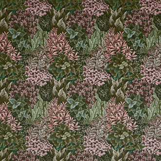 Garden, Wall Coral - Fabric Only